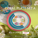 Coral 2-pc Plate Set