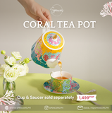 Coral Tea Pot