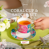 Coral Cup & Saucer
