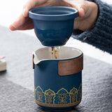 Estelle Premium Tea Pot Set (BLUE)