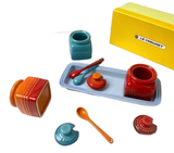 Rainbow Condiment Set and tray (3-pcs)